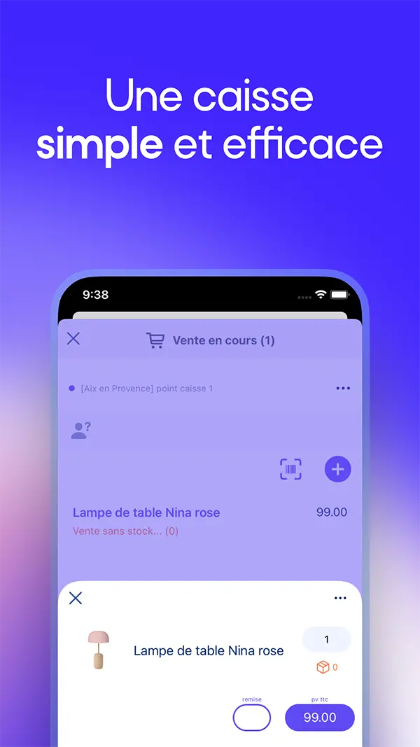 Caisse simple et efficace