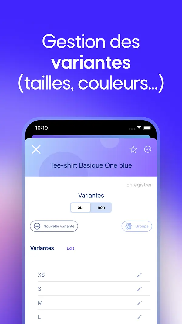 Gestion des variantes