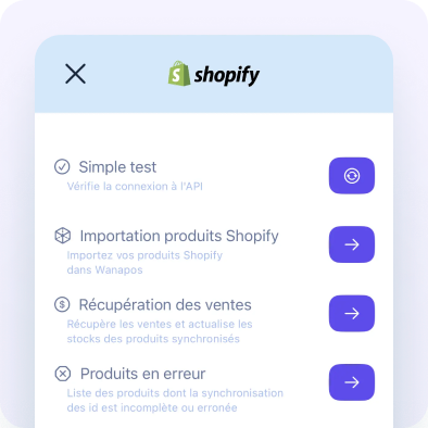 Mouvements de stock Shopify