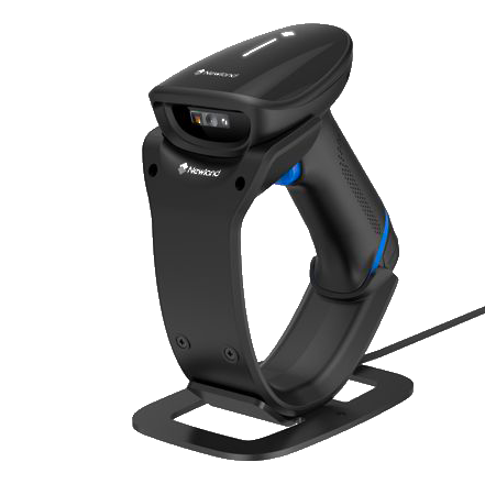 Lecteur de codes-barres avec socle